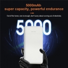 Plastic Power Bank - 2020 newest full real 5000mAh small size Power Bank LWS-8021